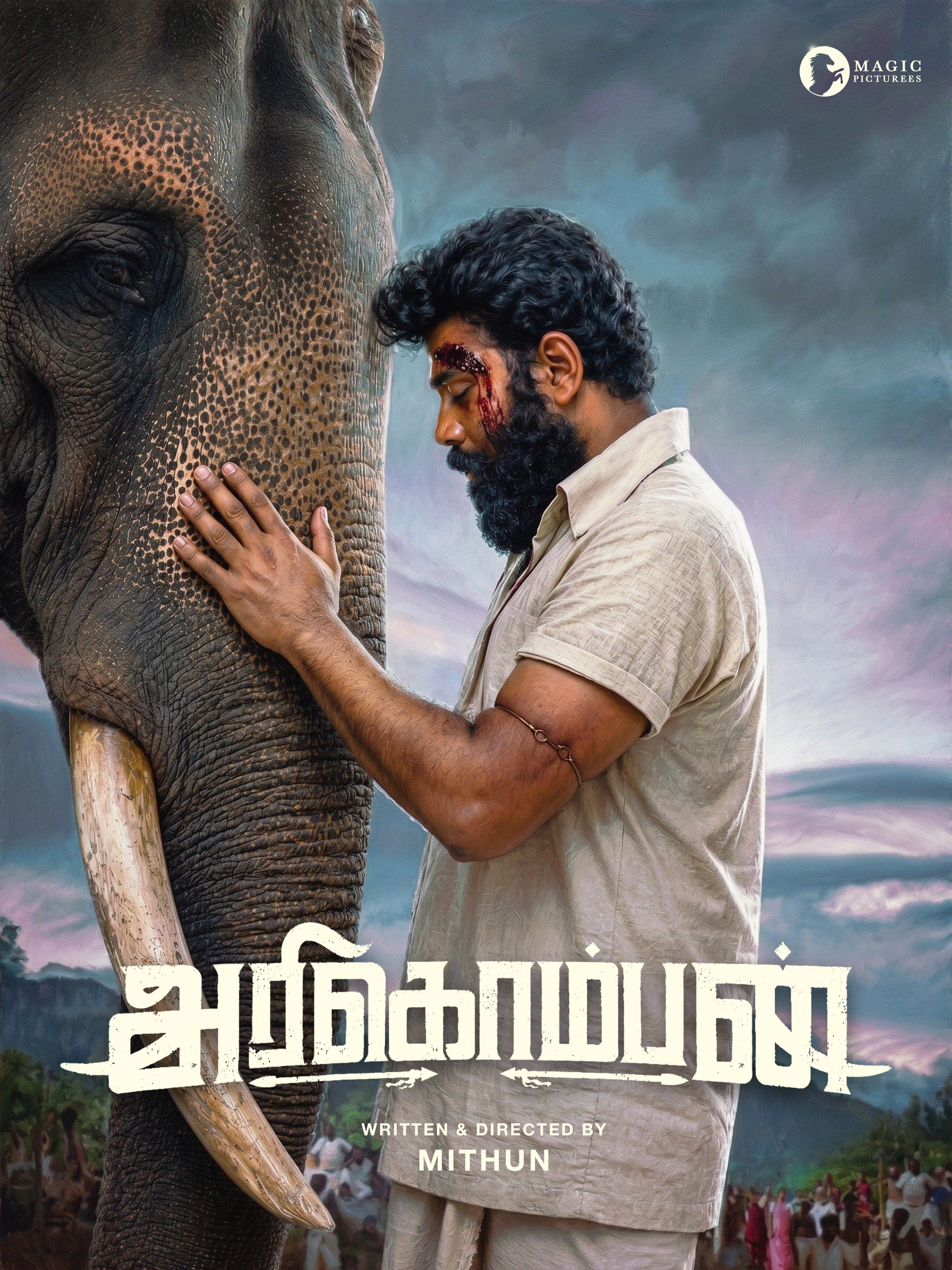 Arikomban movie poster — upcoming Tamil film by Magic Pictures